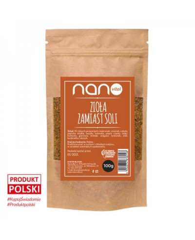 Zioła zamiast soli Nanovital 100 g
